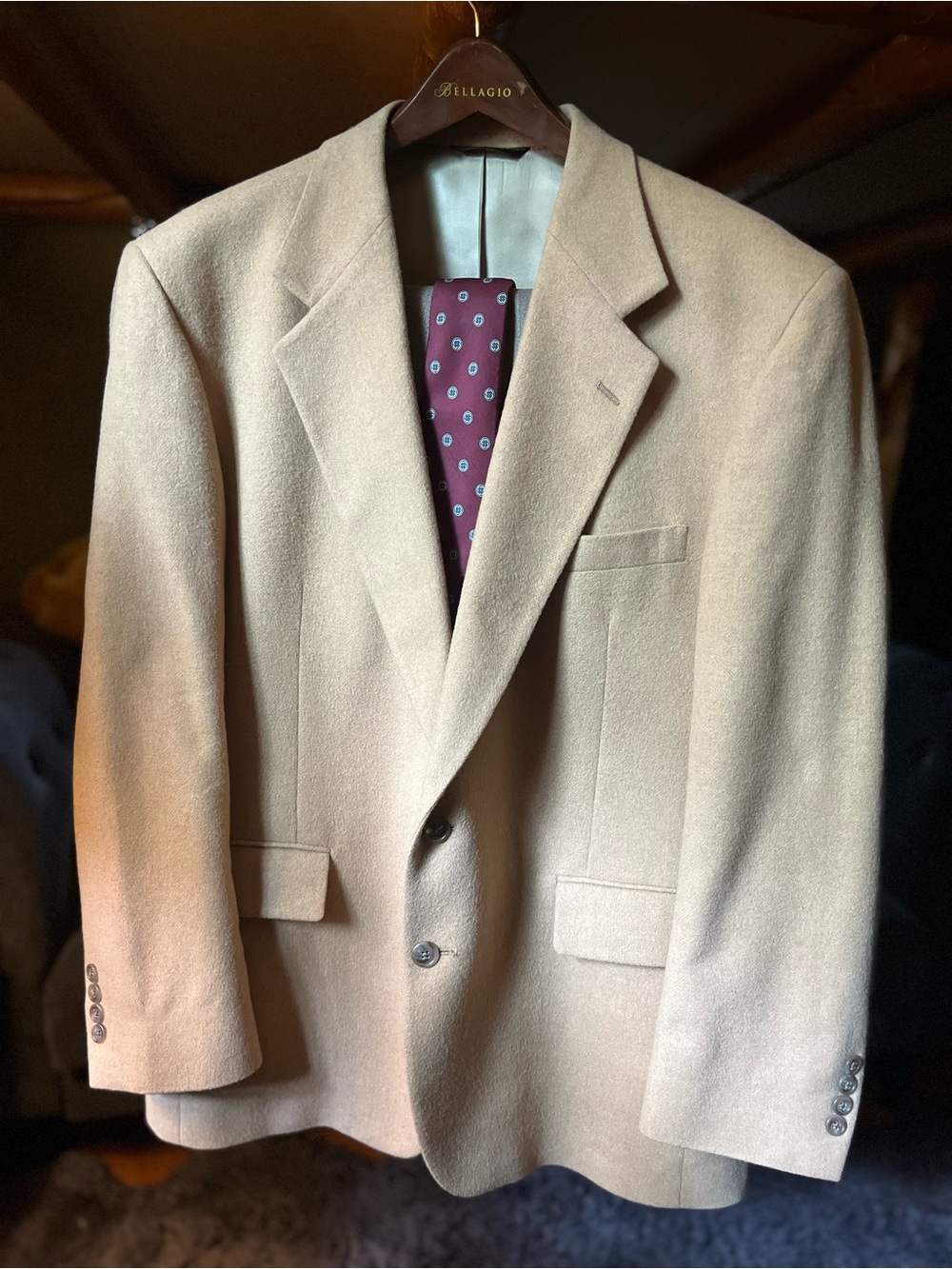 Men's Camel Sport Coat - Tailored  100% Camel Hair Blazer
